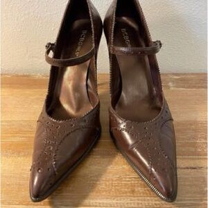 BCBGirls y2k pointed toe chocolate brown Mary Jane 8m